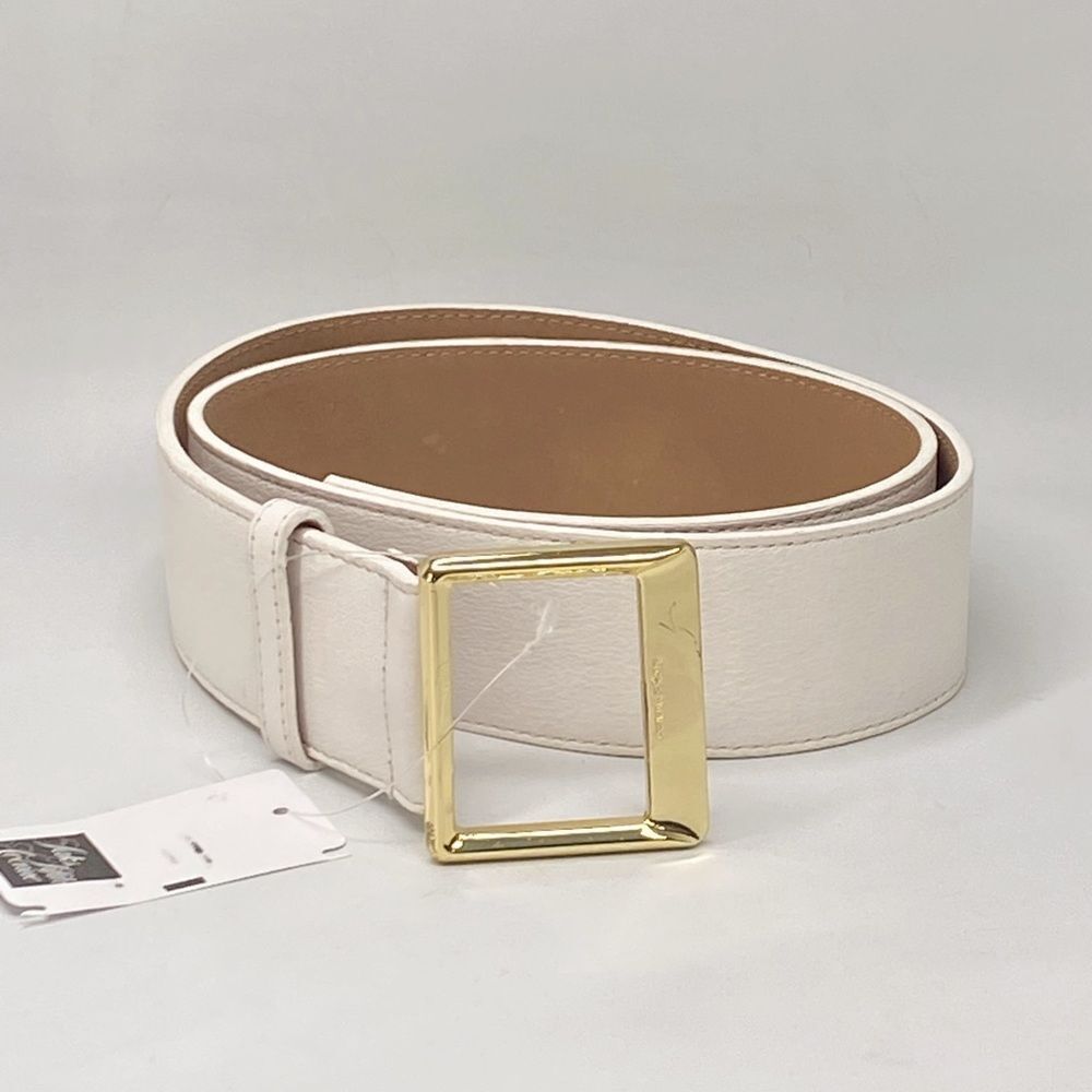 Sergio Hudson Square Buckle Wide Leather Belt size 12